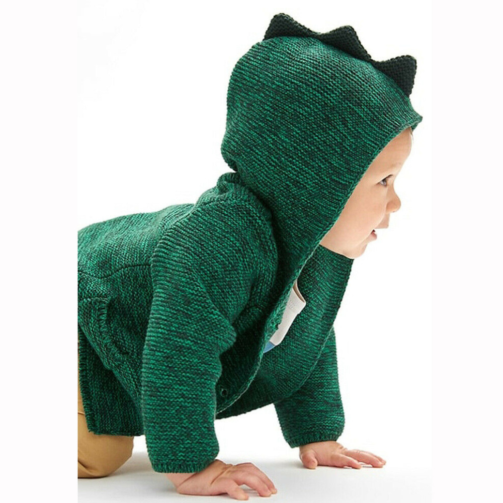 Baby Gap Factory NWT Dinosaur Garter Hoodie Sweater 3-6 Months